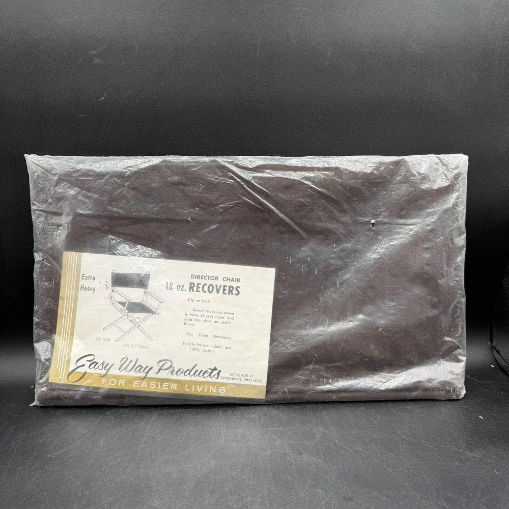 Vintage Director Chair cover Fits 21 Inch Chair Brown Easy Way Products
